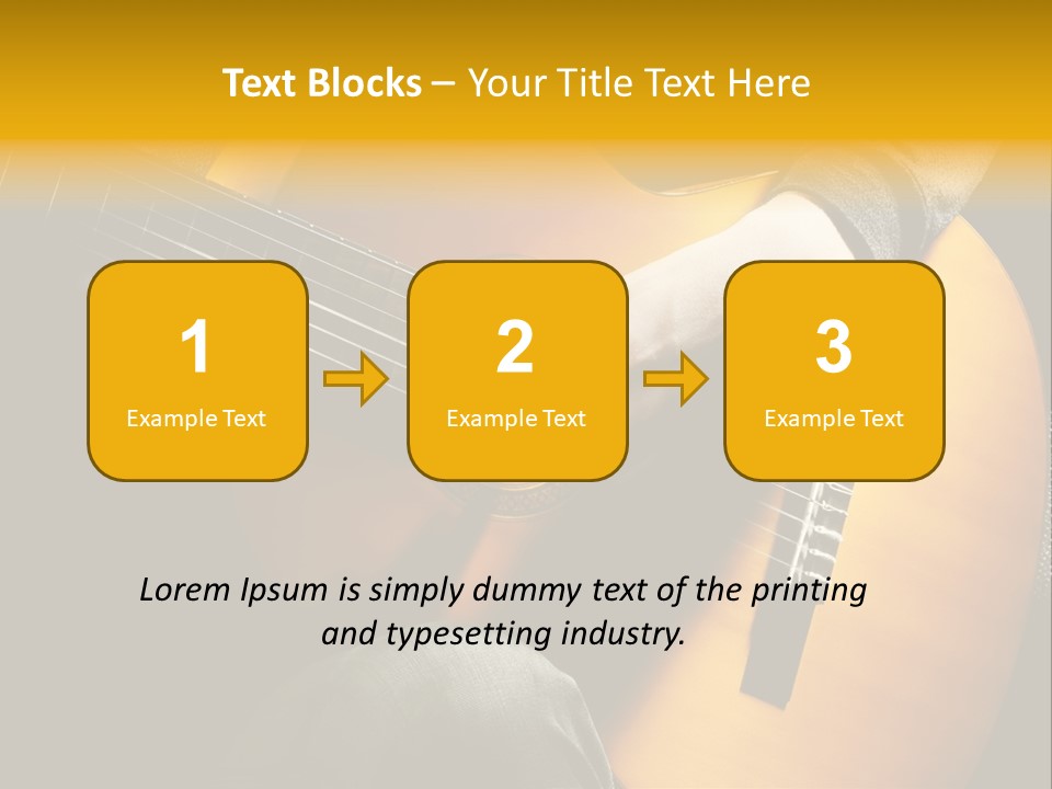 Guitar Musician Detail PowerPoint Template