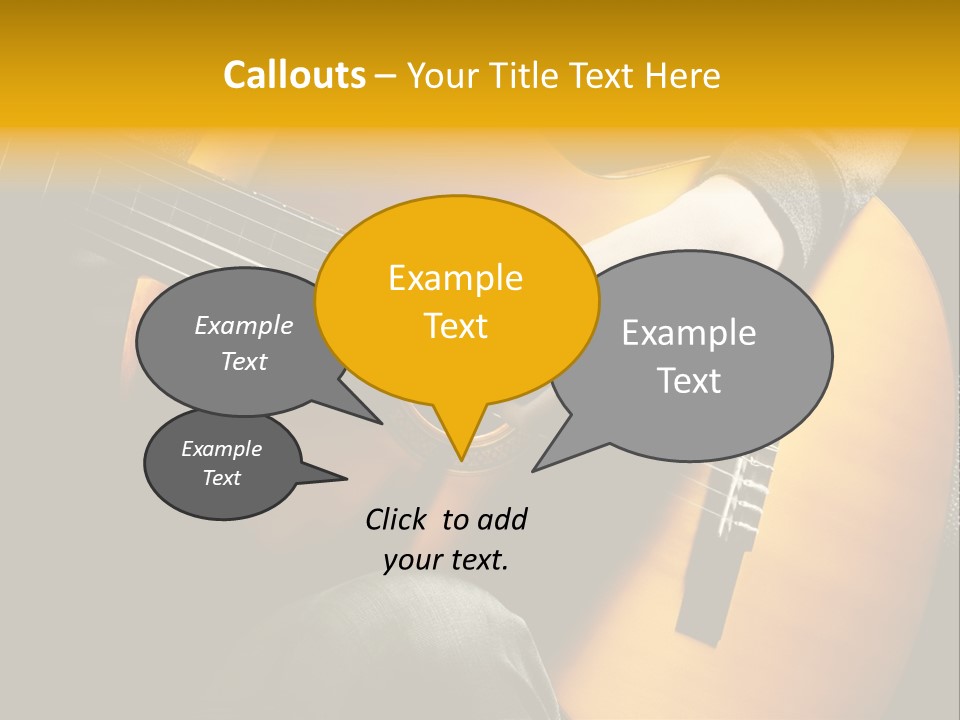 Guitar Musician Detail PowerPoint Template