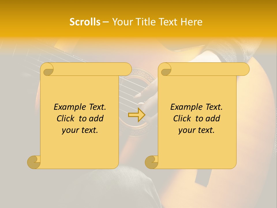 Guitar Musician Detail PowerPoint Template