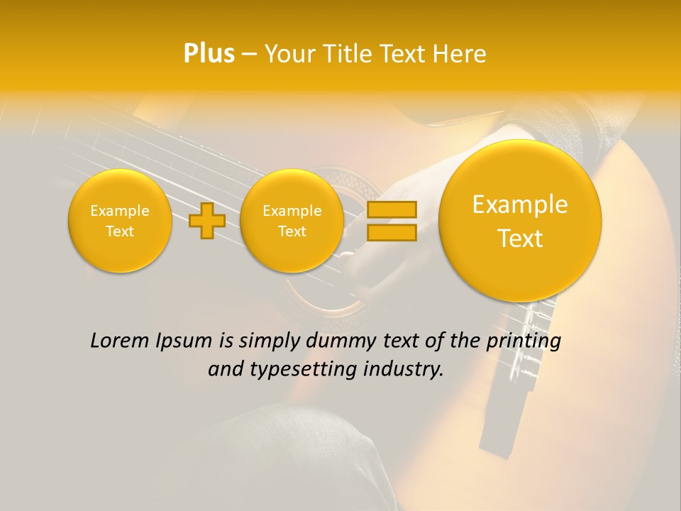 Guitar Musician Detail PowerPoint Template