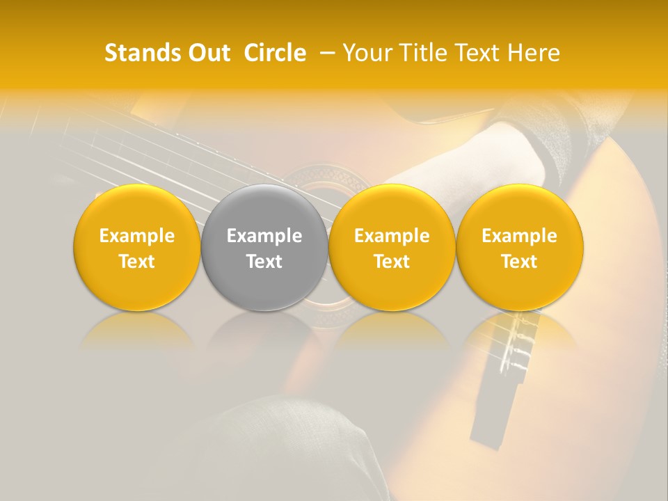 Guitar Musician Detail PowerPoint Template