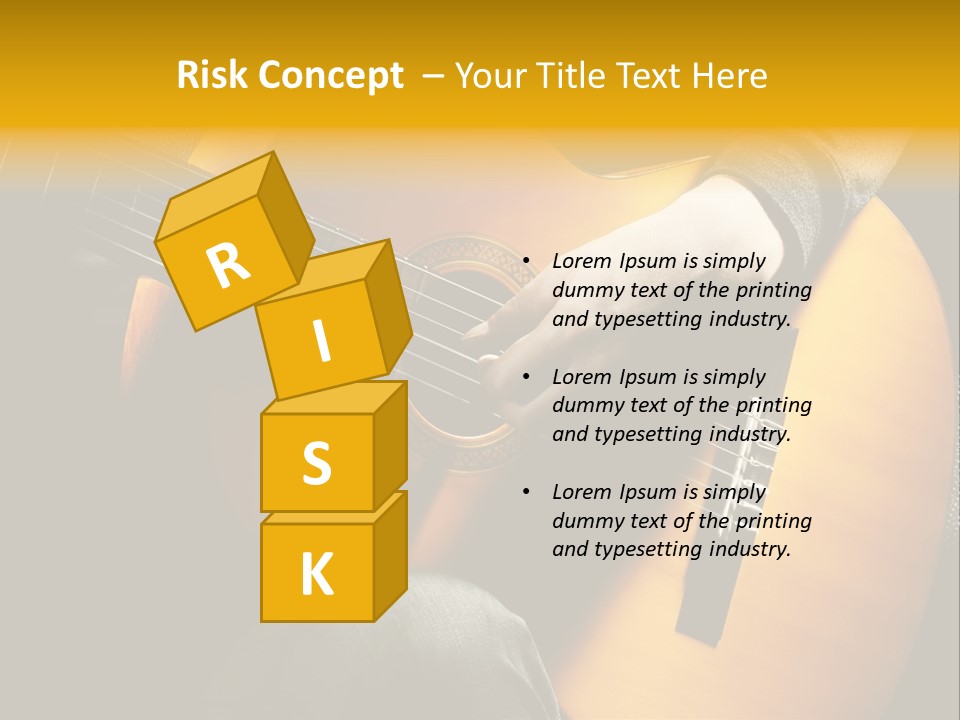 Guitar Musician Detail PowerPoint Template