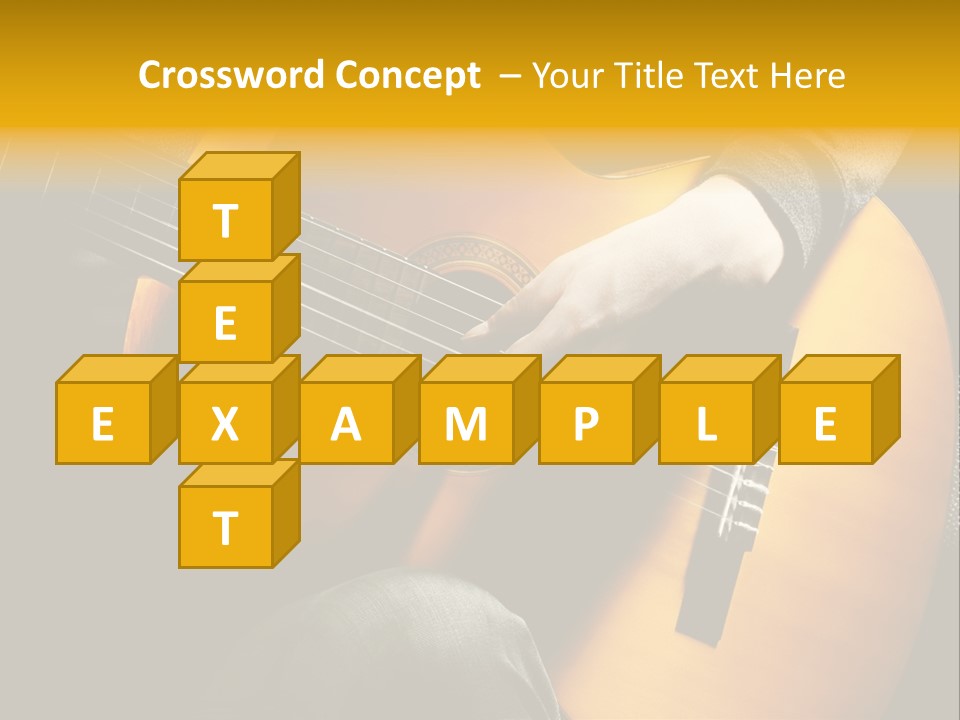 Guitar Musician Detail PowerPoint Template