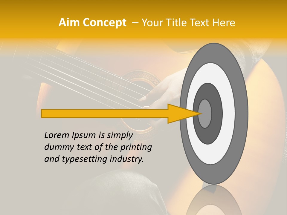 Guitar Musician Detail PowerPoint Template