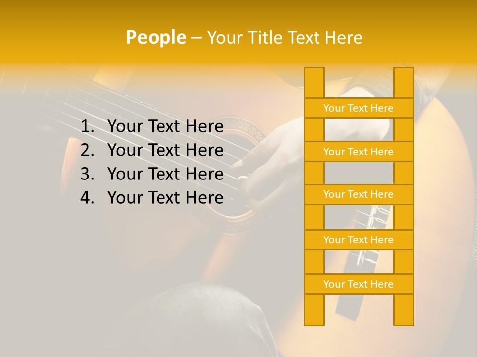 Guitar Musician Detail PowerPoint Template