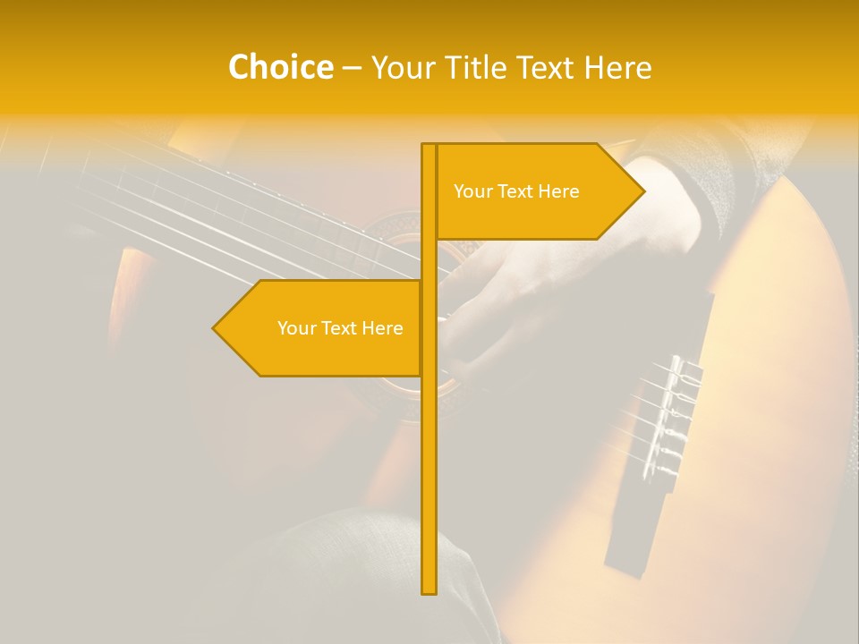 Guitar Musician Detail PowerPoint Template