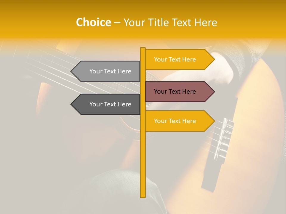Guitar Musician Detail PowerPoint Template