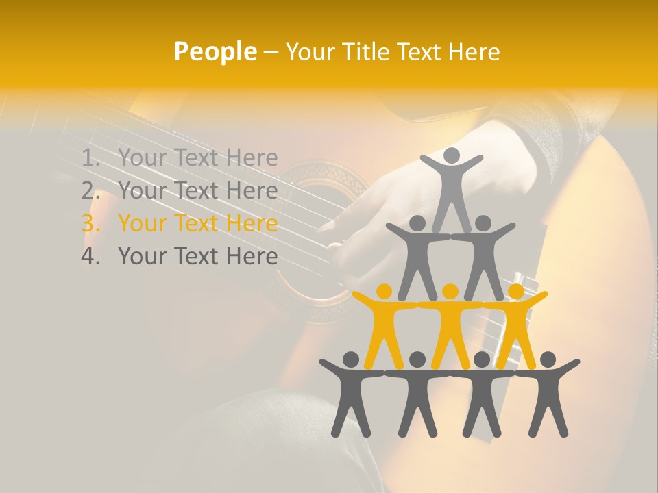 Guitar Musician Detail PowerPoint Template