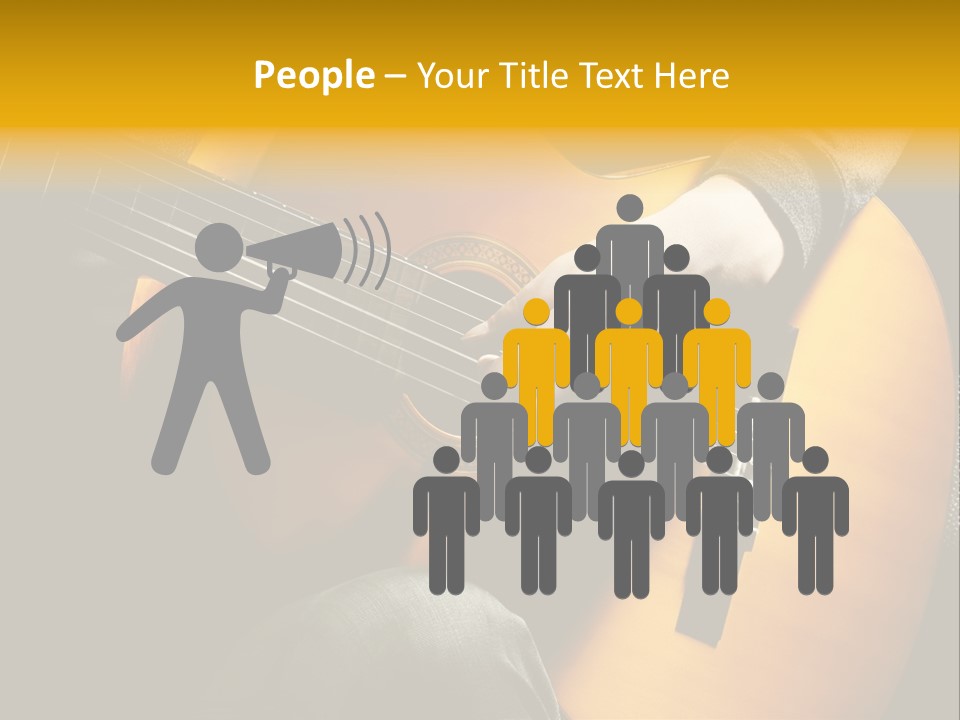 Guitar Musician Detail PowerPoint Template