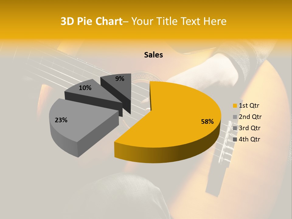 Guitar Musician Detail PowerPoint Template