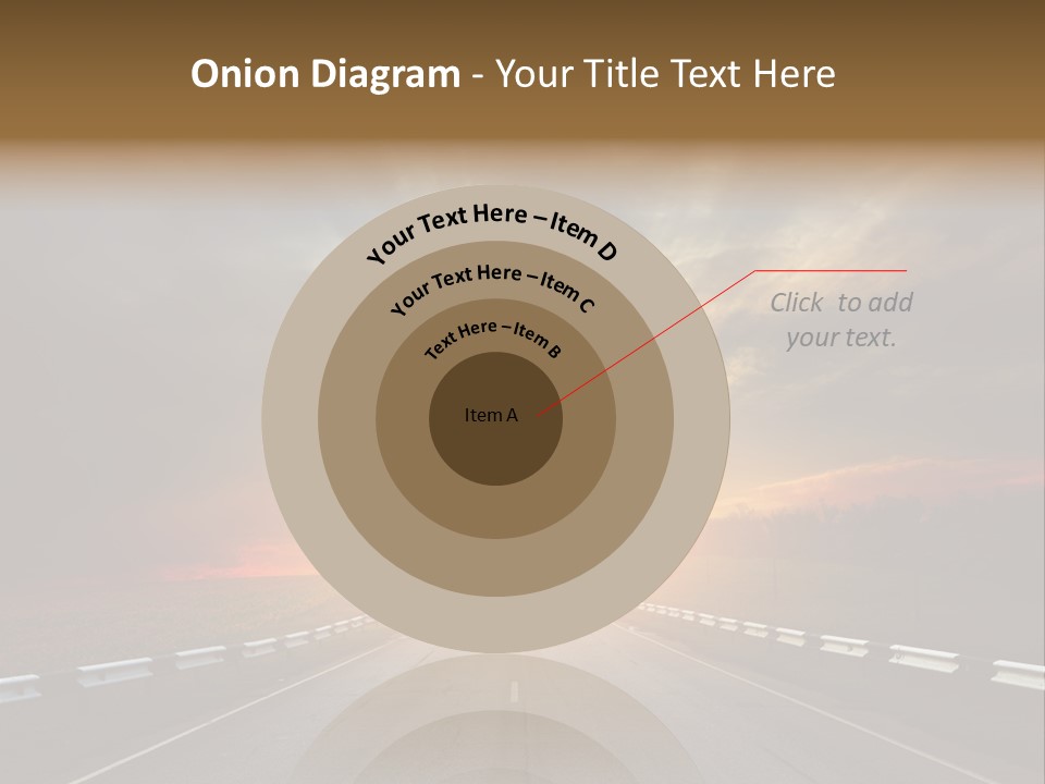 Middle Movement Highway PowerPoint Template