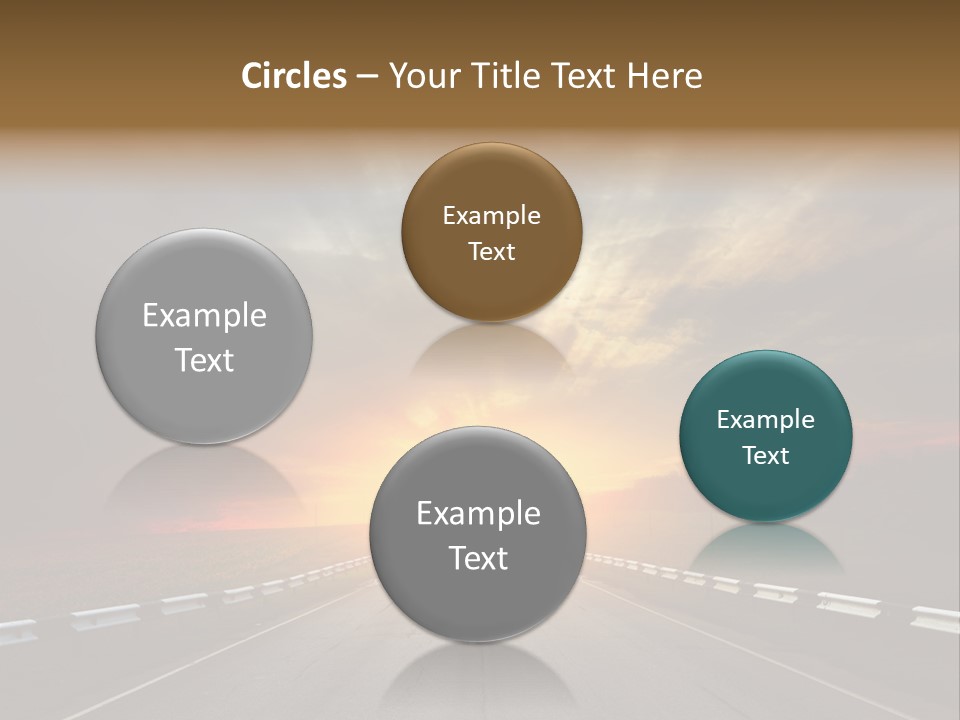 Middle Movement Highway PowerPoint Template