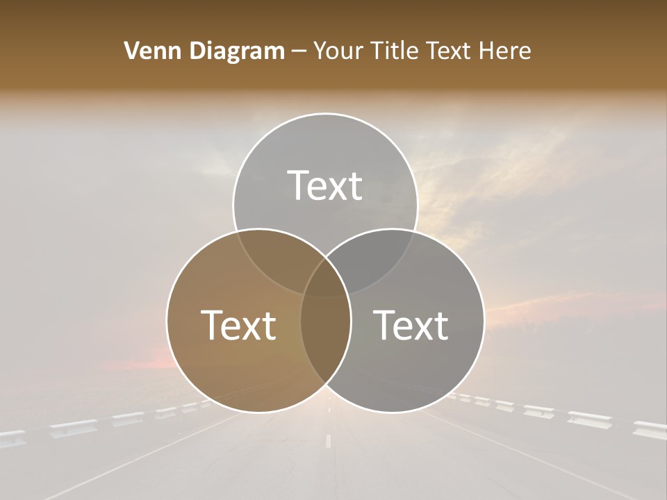 Middle Movement Highway PowerPoint Template