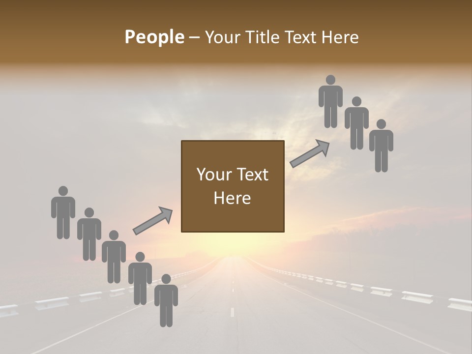 Middle Movement Highway PowerPoint Template