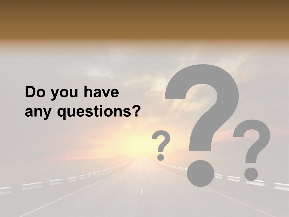 Middle Movement Highway PowerPoint Template