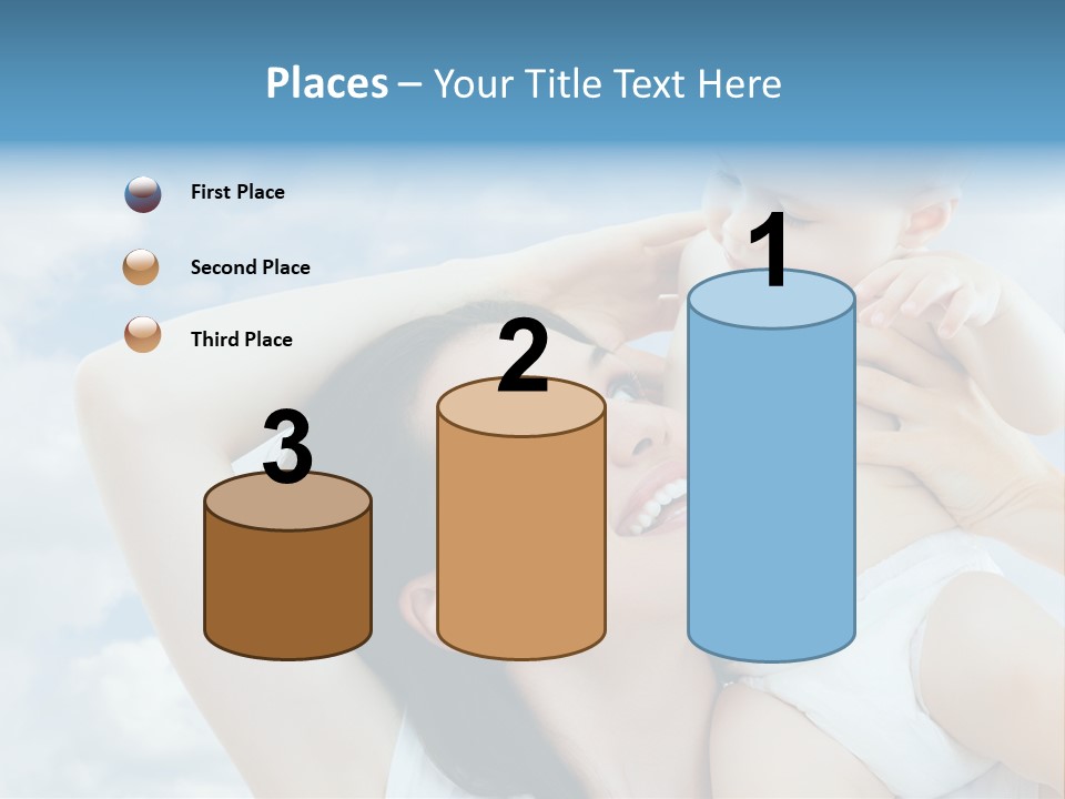 Human Face Baby PowerPoint Template