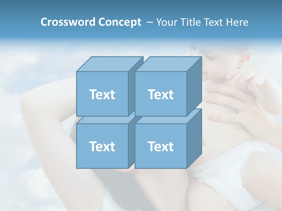 Human Face Baby PowerPoint Template