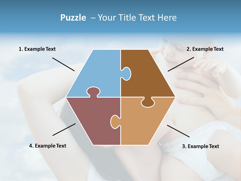 Human Face Baby PowerPoint Template