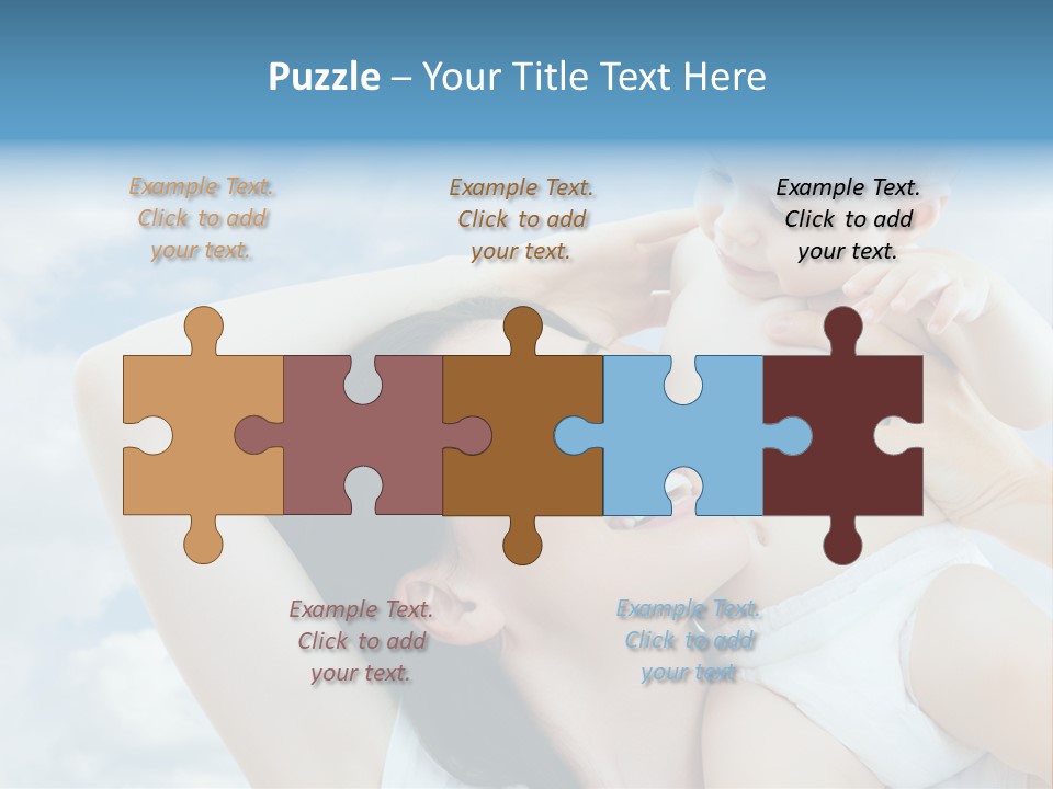 Human Face Baby PowerPoint Template