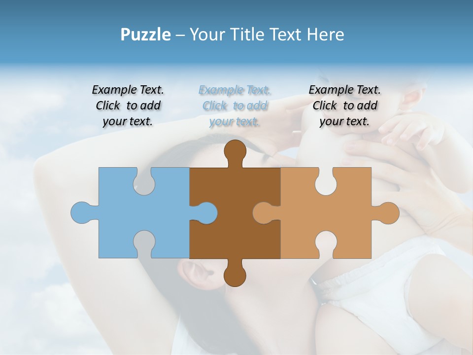 Human Face Baby PowerPoint Template