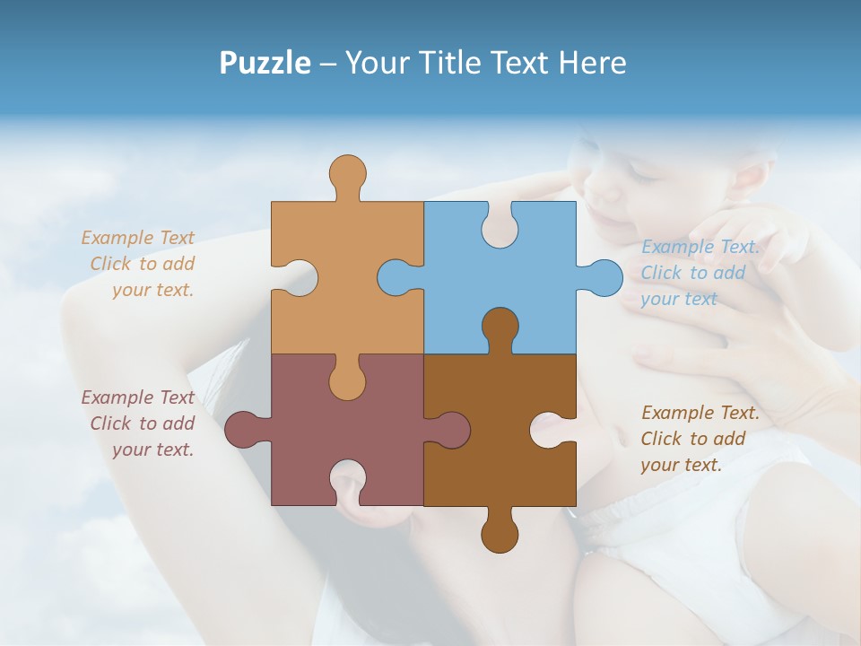 Human Face Baby PowerPoint Template