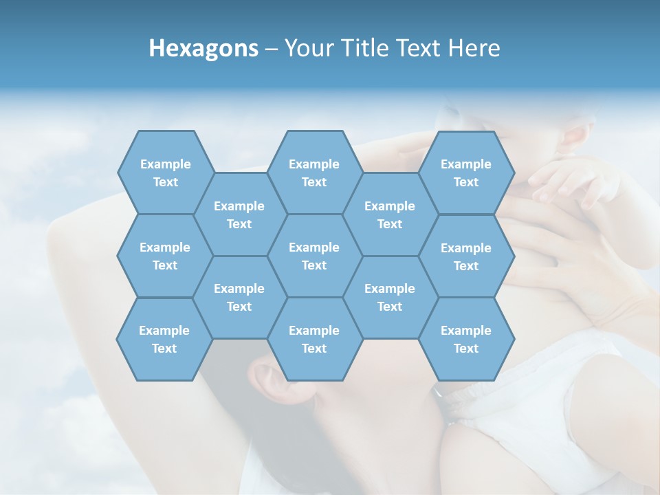 Human Face Baby PowerPoint Template