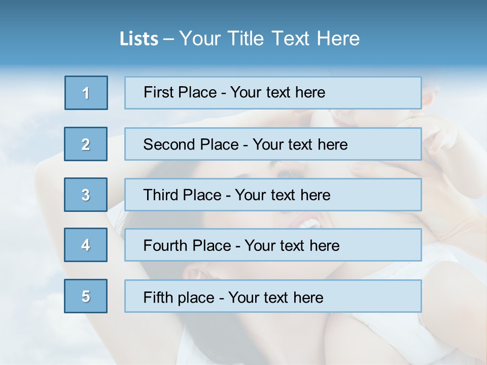 Human Face Baby PowerPoint Template