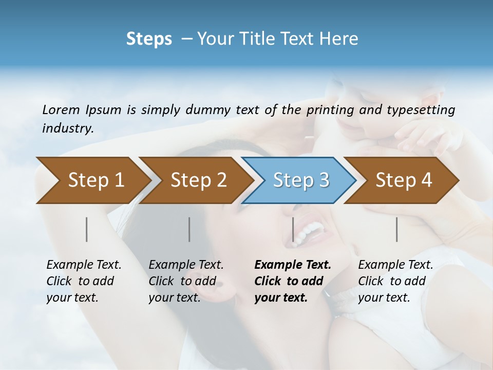 Human Face Baby PowerPoint Template