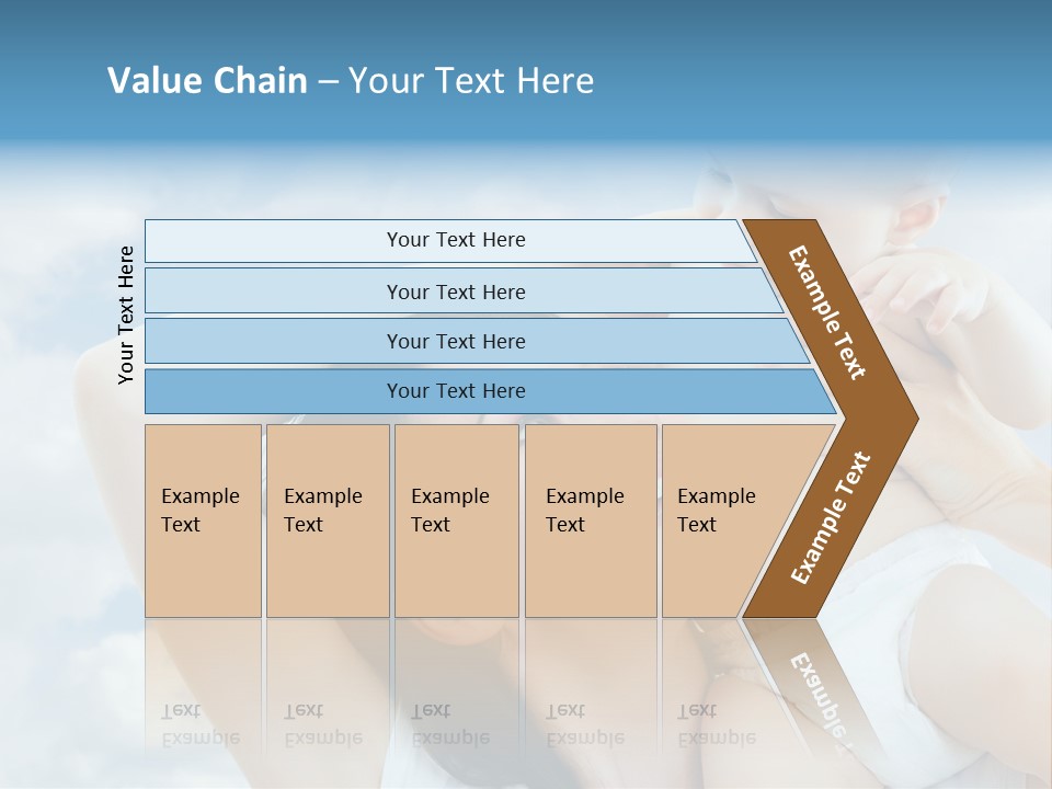 Human Face Baby PowerPoint Template