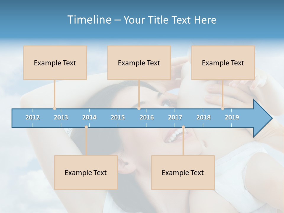 Human Face Baby PowerPoint Template