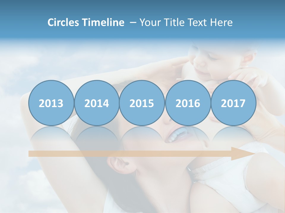 Human Face Baby PowerPoint Template