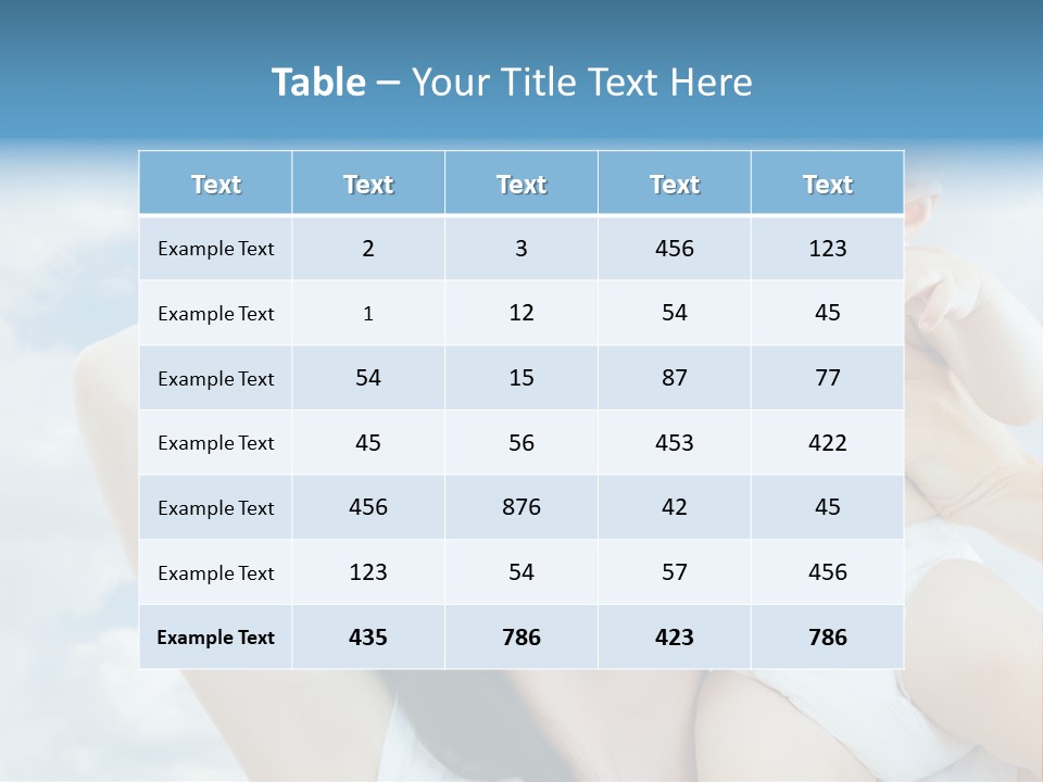 Human Face Baby PowerPoint Template