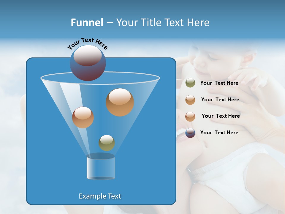 Human Face Baby PowerPoint Template