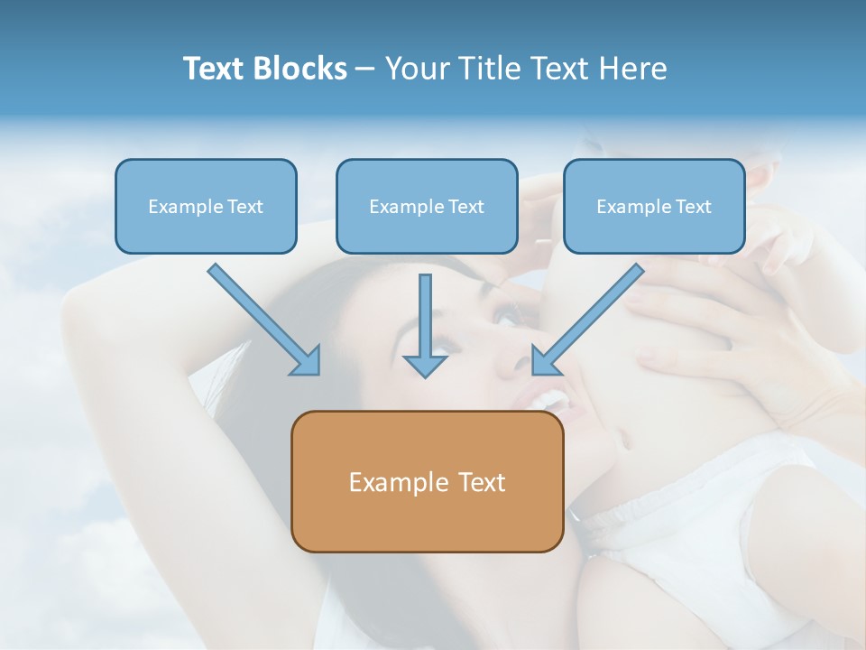 Human Face Baby PowerPoint Template