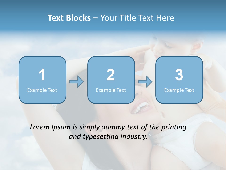 Human Face Baby PowerPoint Template