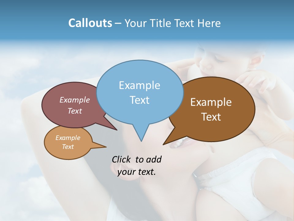 Human Face Baby PowerPoint Template