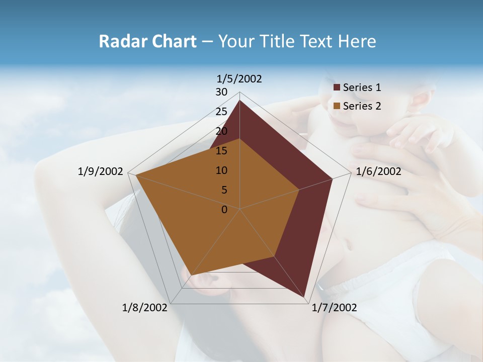 Human Face Baby PowerPoint Template