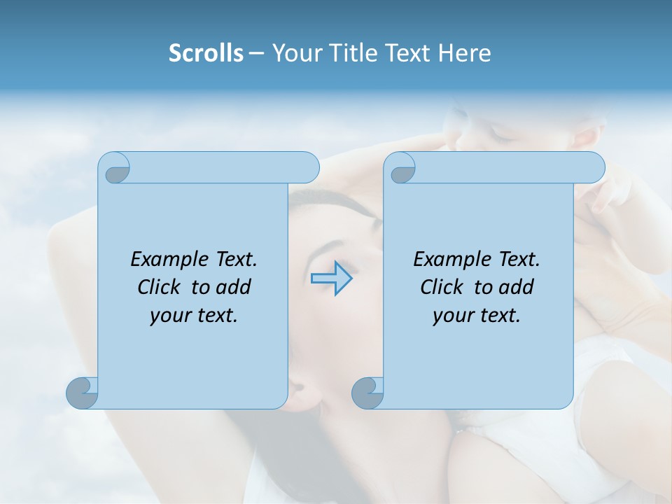 Human Face Baby PowerPoint Template