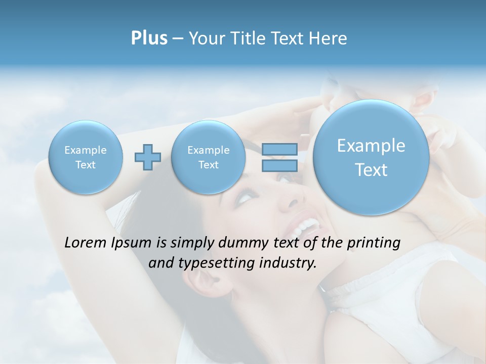 Human Face Baby PowerPoint Template