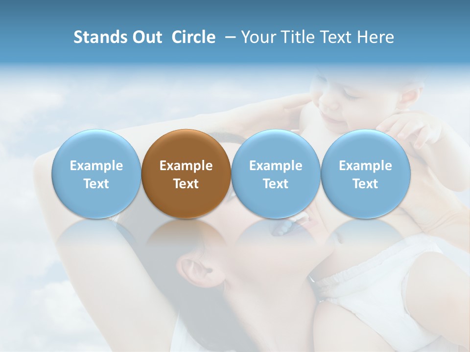 Human Face Baby PowerPoint Template