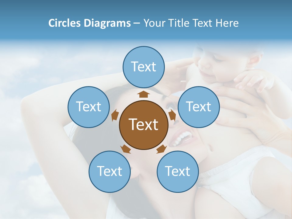 Human Face Baby PowerPoint Template