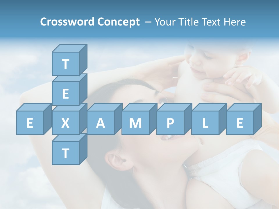 Human Face Baby PowerPoint Template