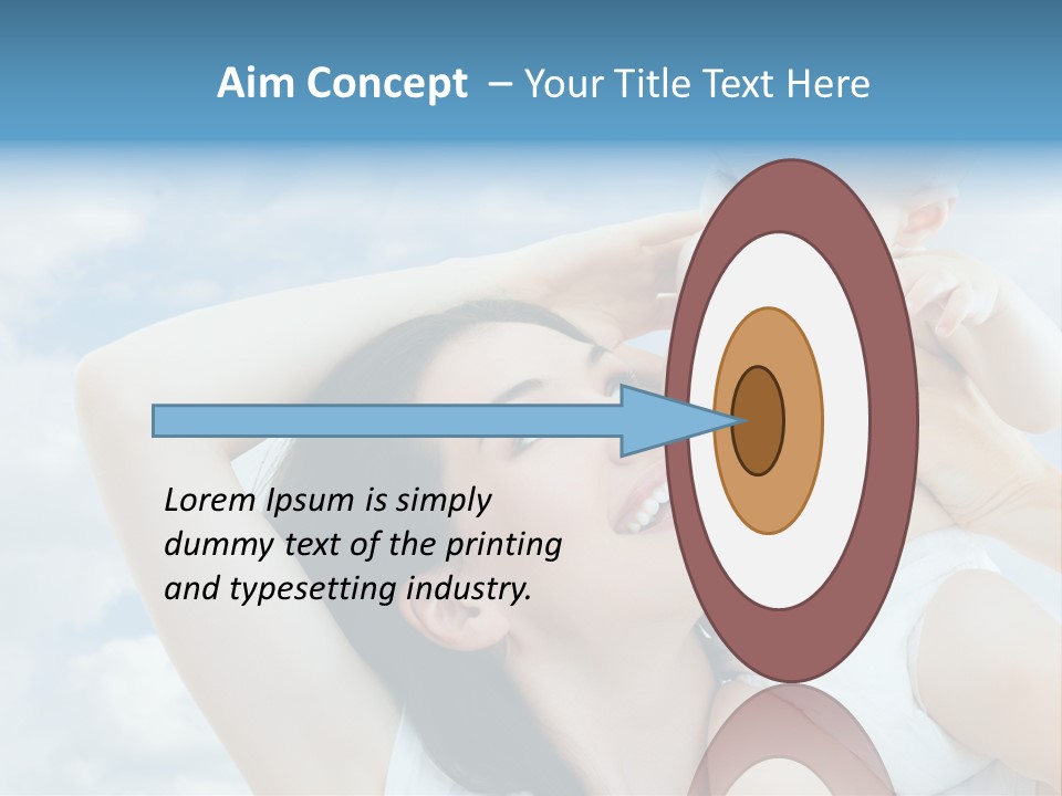 Human Face Baby PowerPoint Template
