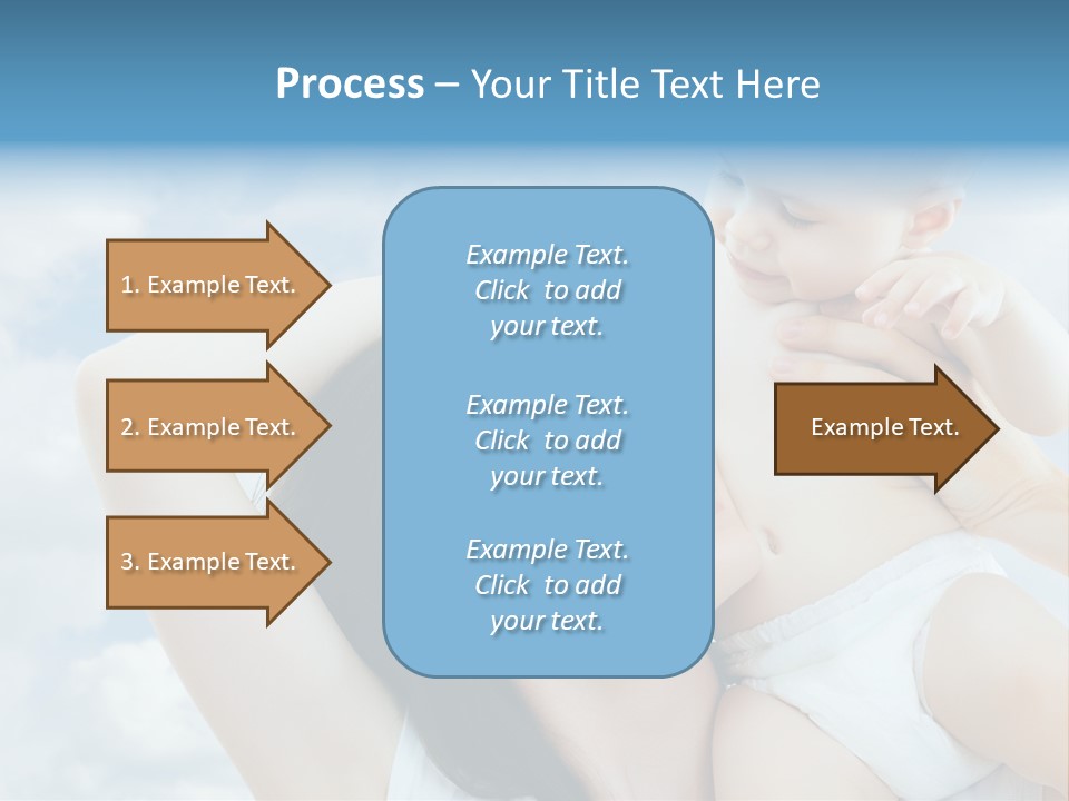 Human Face Baby PowerPoint Template