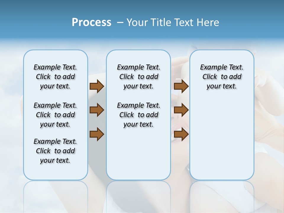 Human Face Baby PowerPoint Template