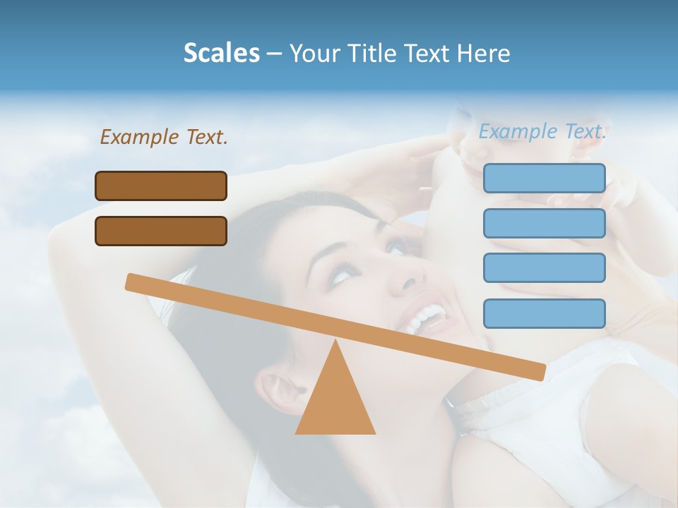 Human Face Baby PowerPoint Template