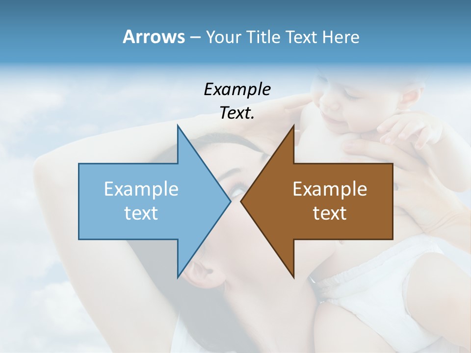 Human Face Baby PowerPoint Template