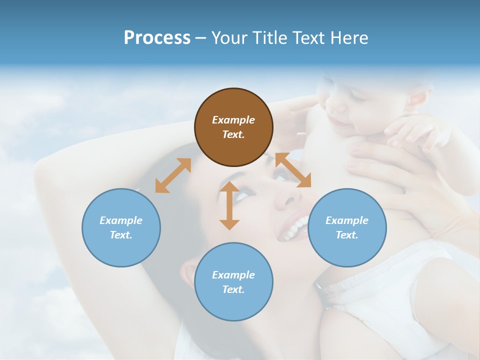 Human Face Baby PowerPoint Template