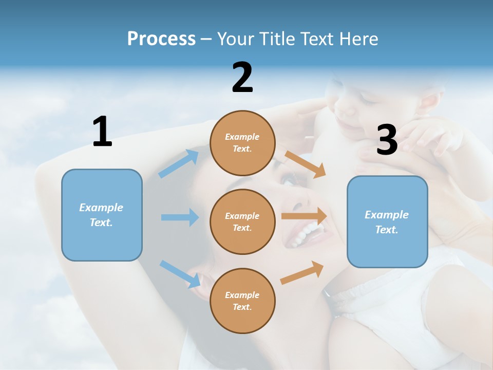 Human Face Baby PowerPoint Template