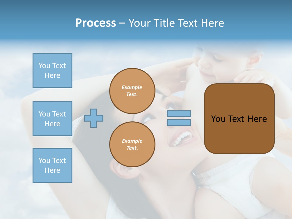 Human Face Baby PowerPoint Template